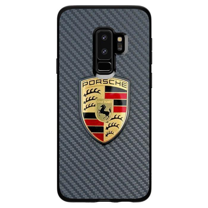 Porche Logo - Porsche Logo Fiber Samsung Galaxy S9 Plus Case | Casecortez – casecortez