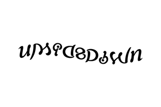 Upside Down F Logo - Ambigram
