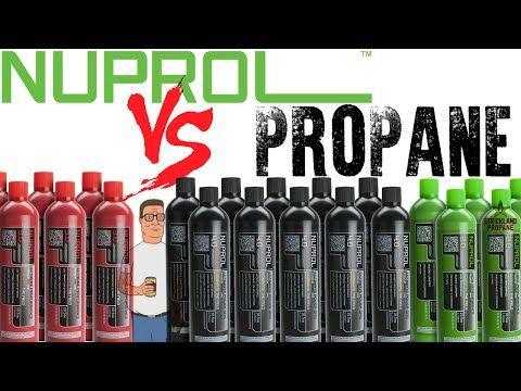 Red and Green Gas Logo - Nuprol Airsoft Green Gas Gas Gas VS PROPANE