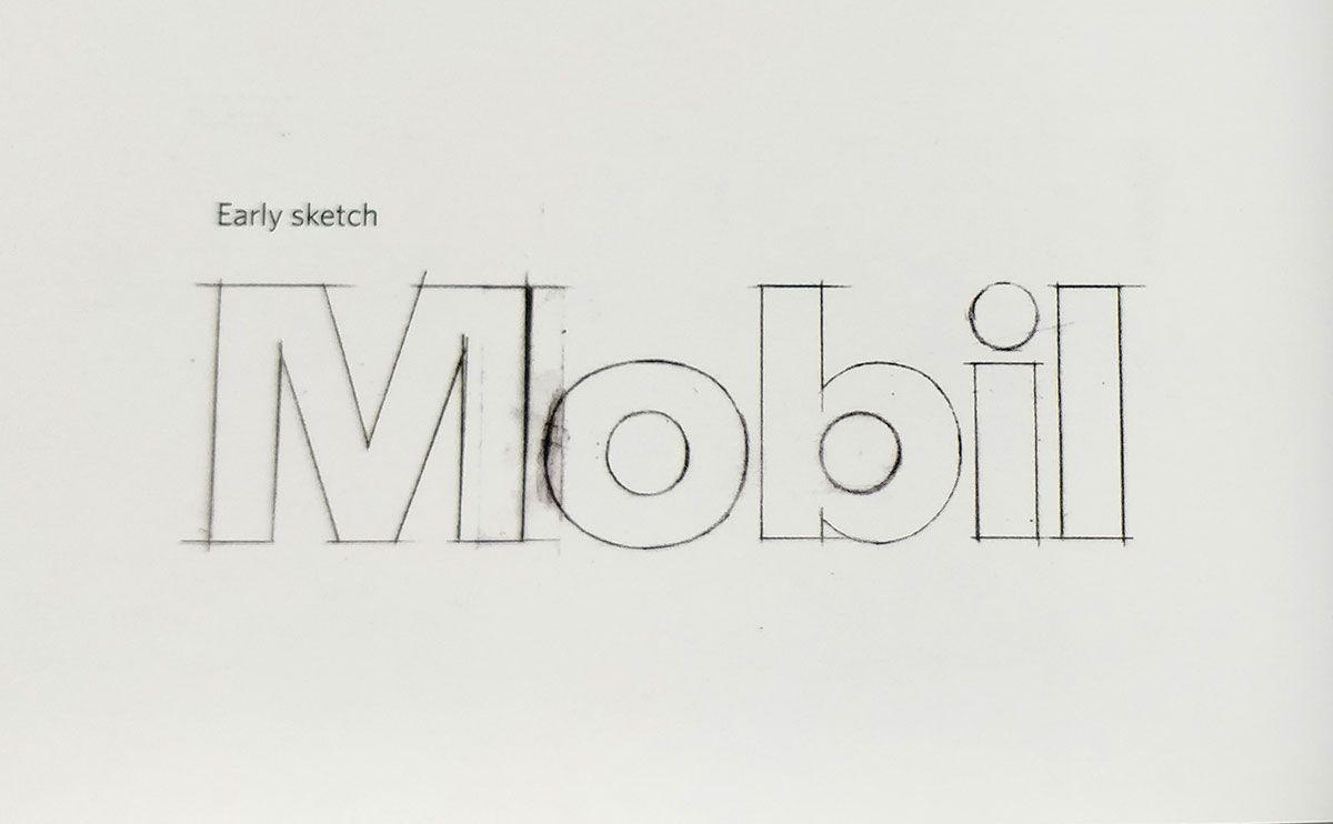 Mobil Logo - Mobil logo, designed by Tom Geismar, 1964. Logo Design Love