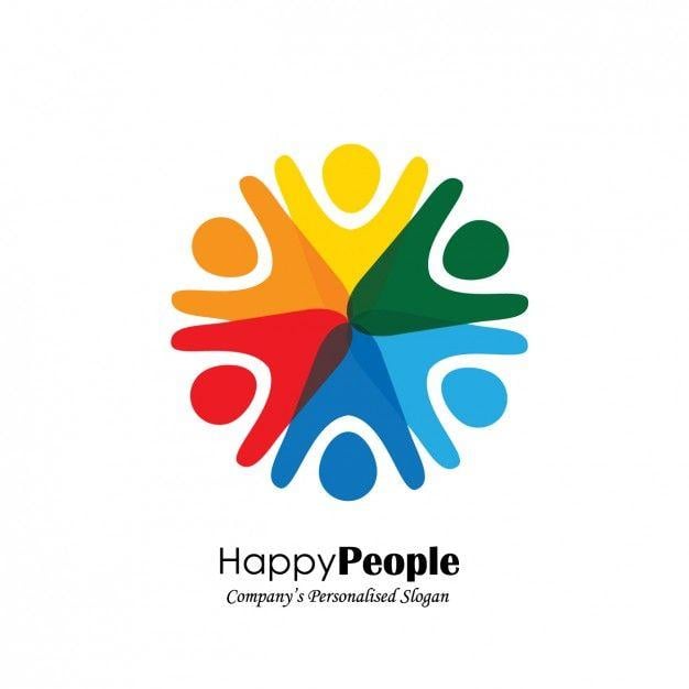 People Logo - People shape logo design Vector
