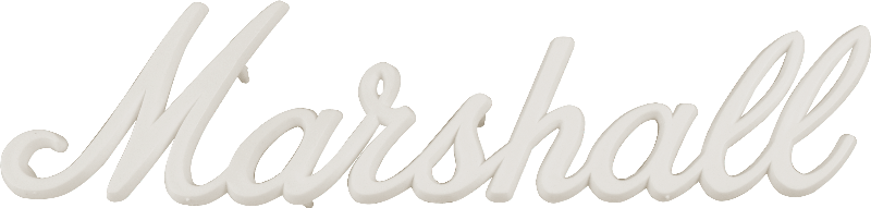 Marshall Logo - Logo - Marshall, White Script, 9