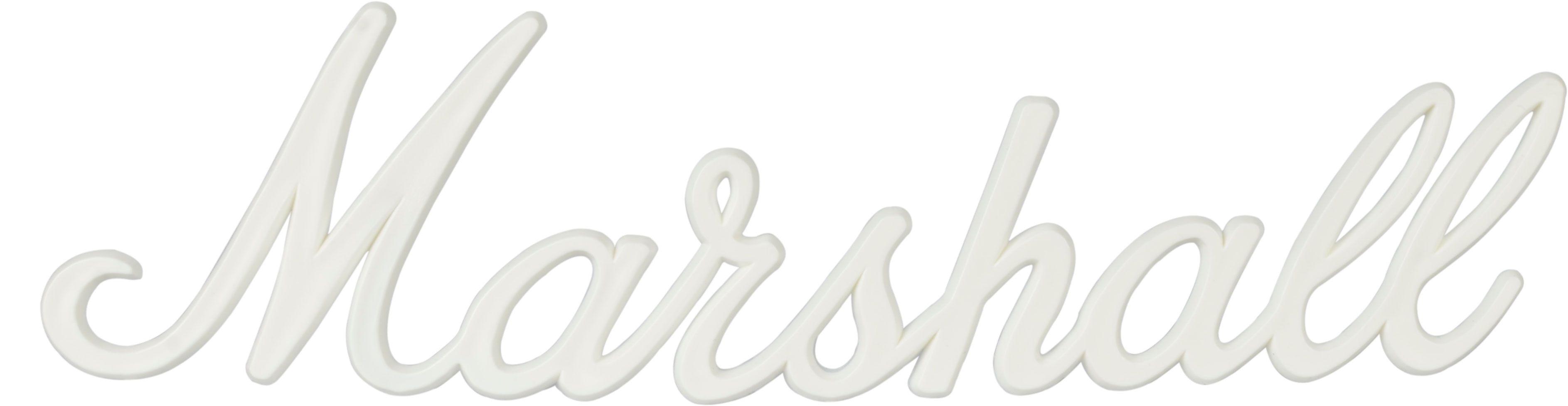 White Marshall Logo - Marshall® 6'' Logo White - Mojotone.com