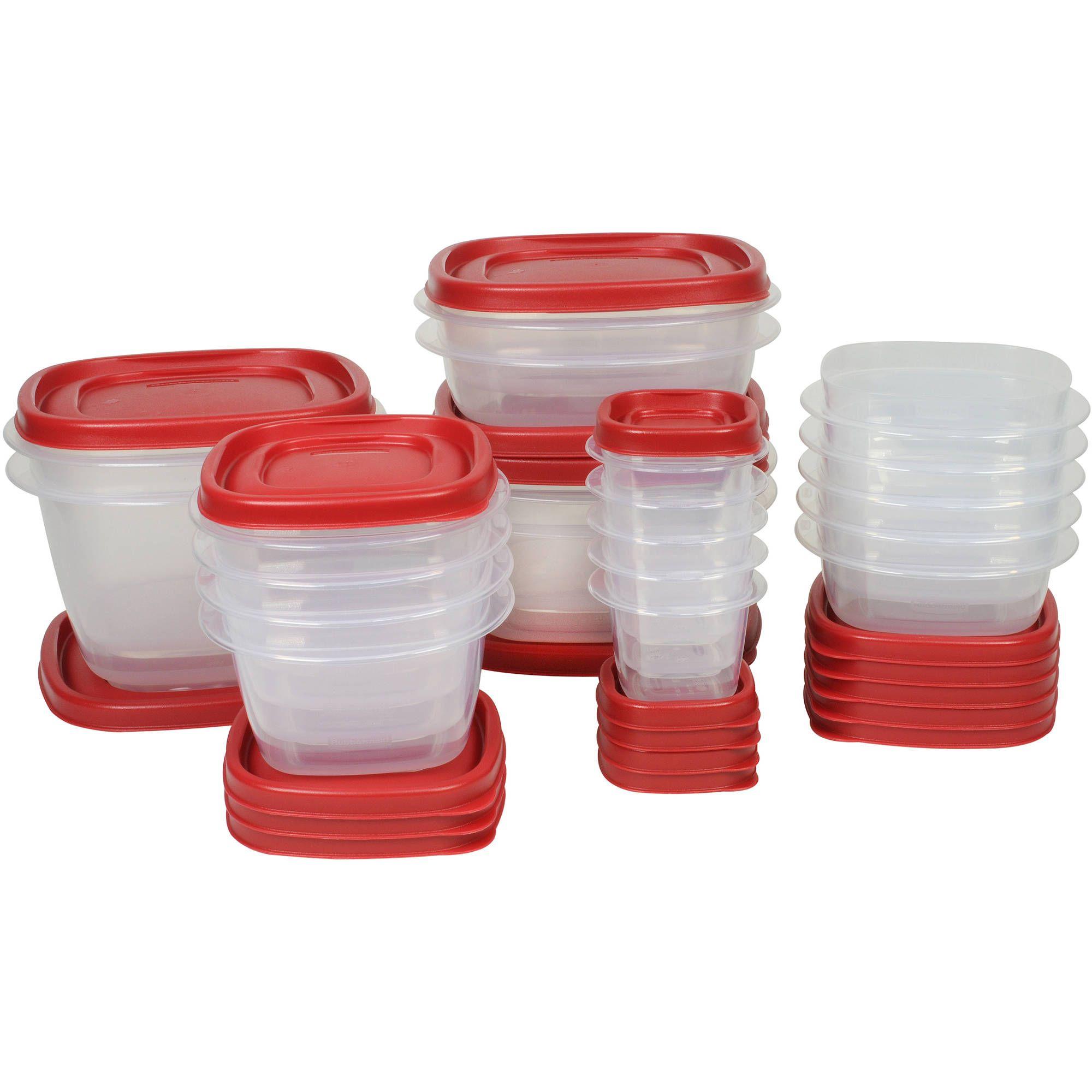 Tupperware Food Store Logo - Rubbermaid Food Storage Containers With Easy Find Lids, 40 Piece Set