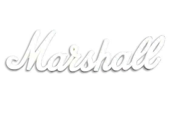 White Marshall Logo - Marshall 9 Logo White [9131009] - $14.50 : The Vintage Sound, Your ...