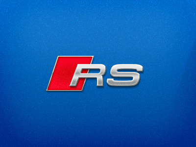 Audi RS Logo - Audi RS Badge by Tomáš Barej