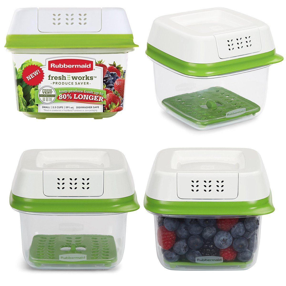 Tupperware Food Store Logo - Rubbermaid (8 Piece) 2.5-Cup Produce Saver Tupperware Set Food ...