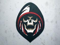 Cool Reaper Logo - Grim Mascot Logo. Sports logo's. Logos, Logo design, Sports logo