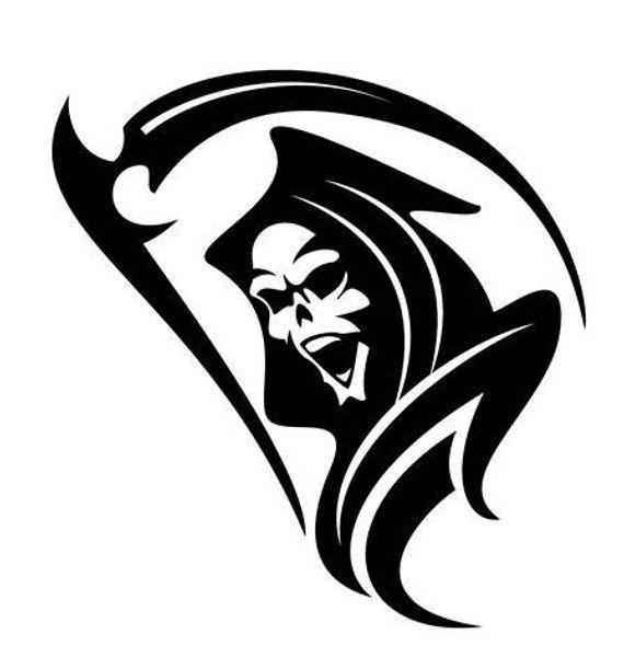 Cool Reaper Logo - Grim Reaper Decal vinyl decal death decal the grim