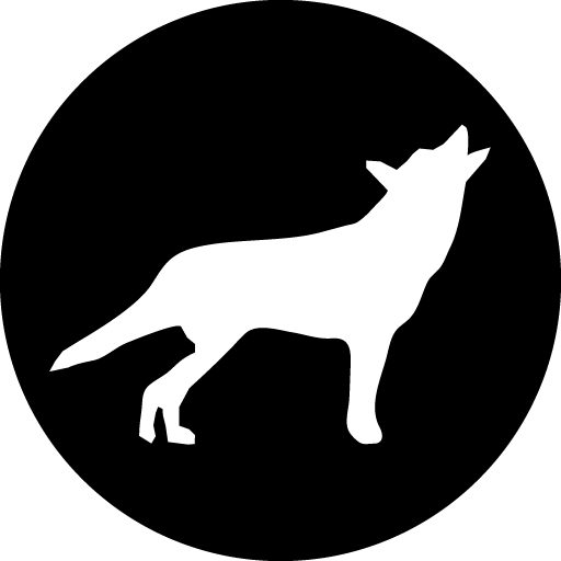 Black and White Wolf Logo - Wolf - Imgur