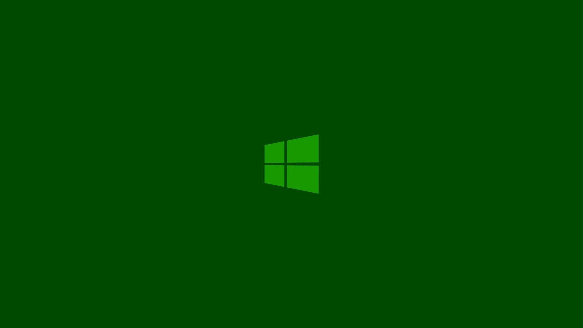 Green PC Logo - Green minimalistic metro windows 8 clean logo wallpaper ...