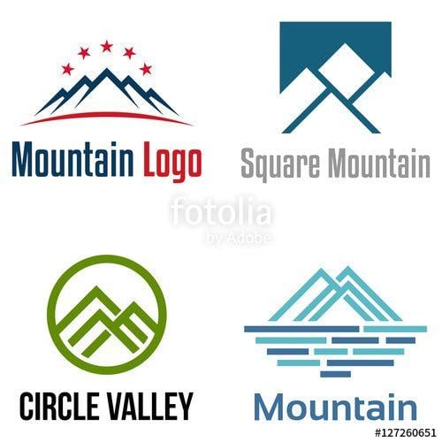 Modern Mountain Logo - Simple Modern Mountain Logo Symbol Collection Stock image