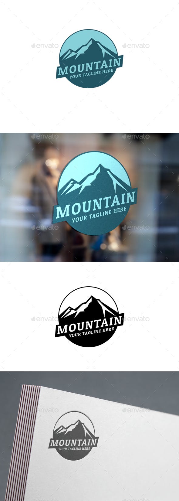 Modern Mountain Logo - Modern Mountain Logo by Pixalogo | GraphicRiver