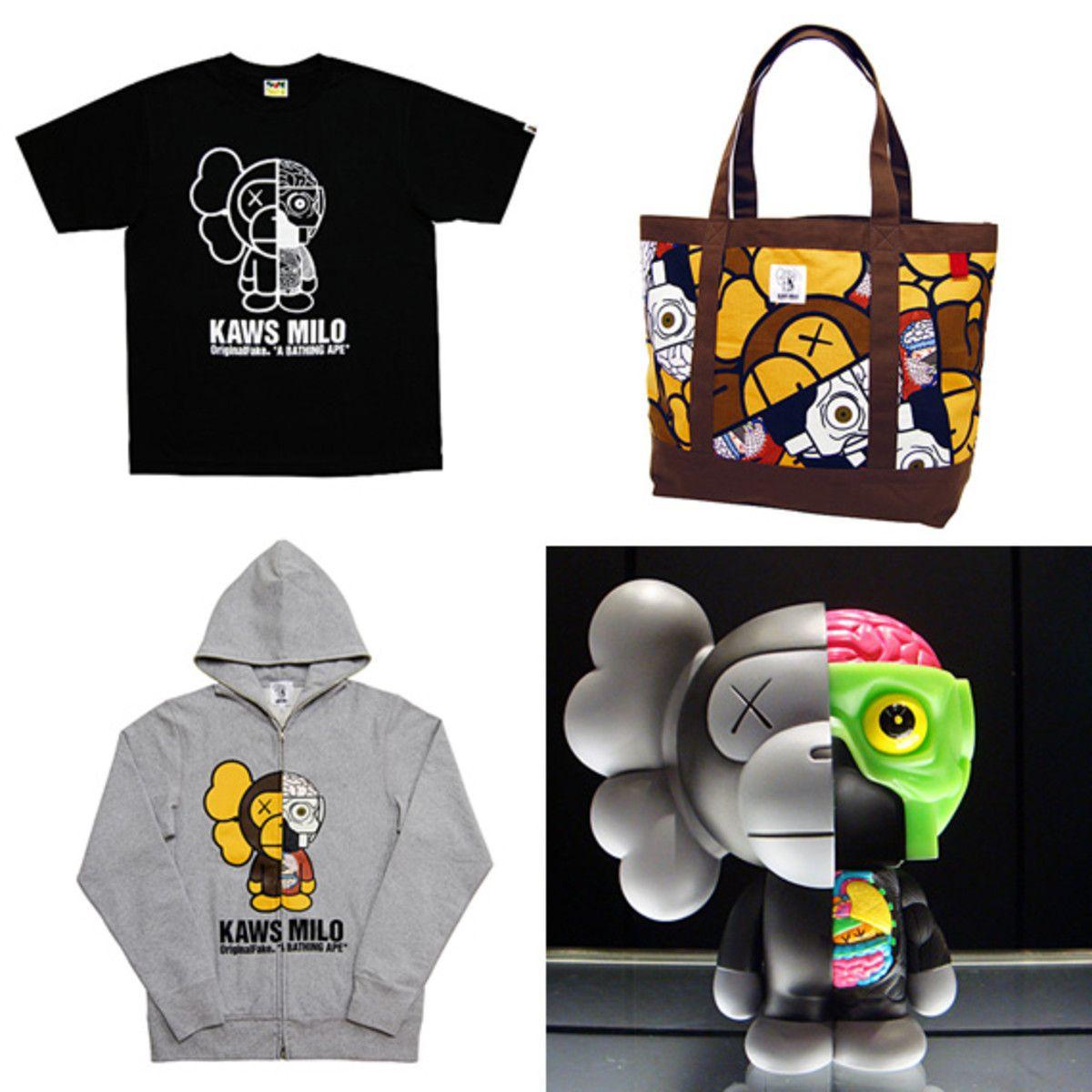 Milo X Kaws Logo - BAPE x OriginalFake – KAWS MILO Collection - Freshness Mag