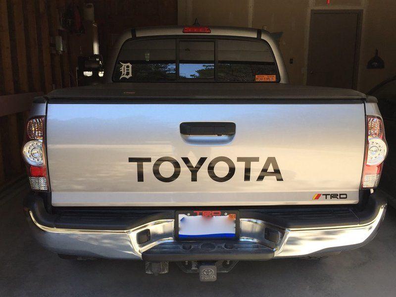 Old Toyota Tacoma Logo - tailgate emblems - to replace, go with retro decals, or leave ...