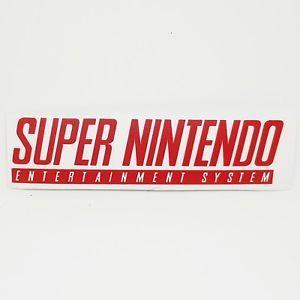 SNES Logo - SNES Red Logo Sticker Vinyl Decal Super Nintendo - NO Video Game ...