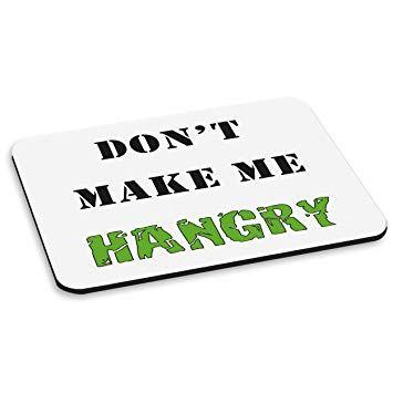 Green PC Logo - Don't Make Me Hangry Green PC Computer Mouse Mat Pad: Amazon.co.uk ...