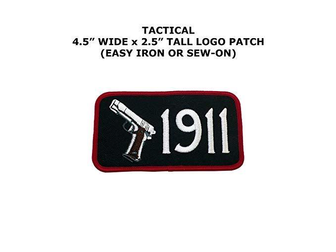 Cartoons to Movie Logo - Amazon.com: 1911 Tactical Morale Embroidered Iron/Sew-on Comic ...
