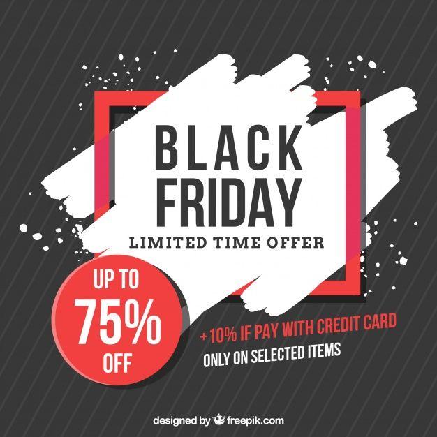 Red and Black If Logo - Black friday background with red details Vector
