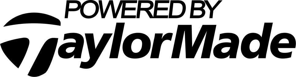 TaylorMade Logo - powered by taylormade golf decal
