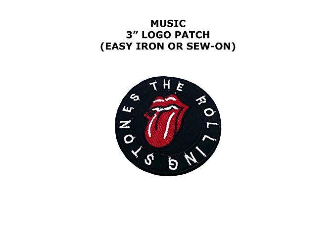 Cartoons to Movie Logo - Rolling Stones Music Band Embroidered Iron Sew On Comic