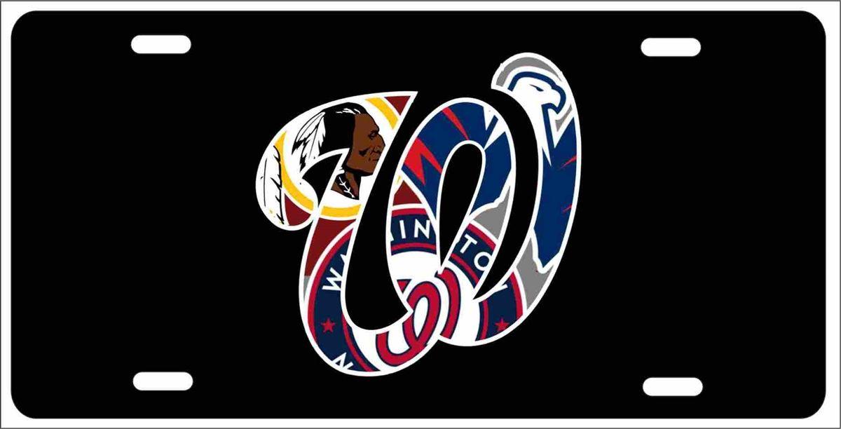 Redskins W Logo - Washington sport teams Nationals, Capitals and Redskins combined ...