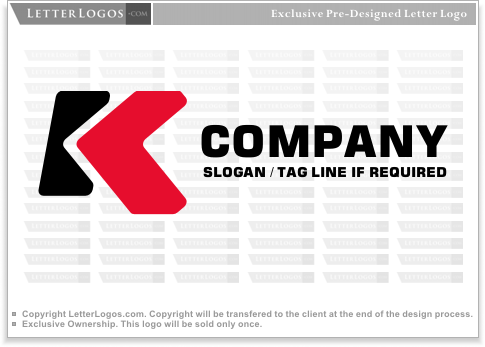 Red and Black If Logo - Red and Black Letter K Logo ( k-logo-30 )