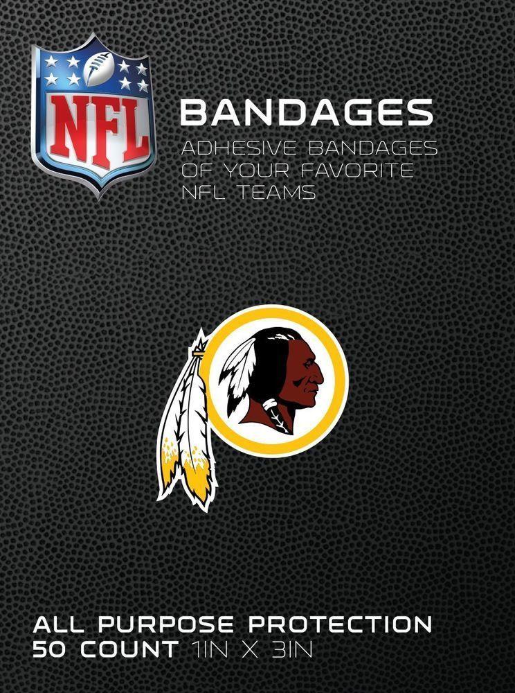 Redskins W Logo - NFL Bandages W Washington Redskins Team Logo 1