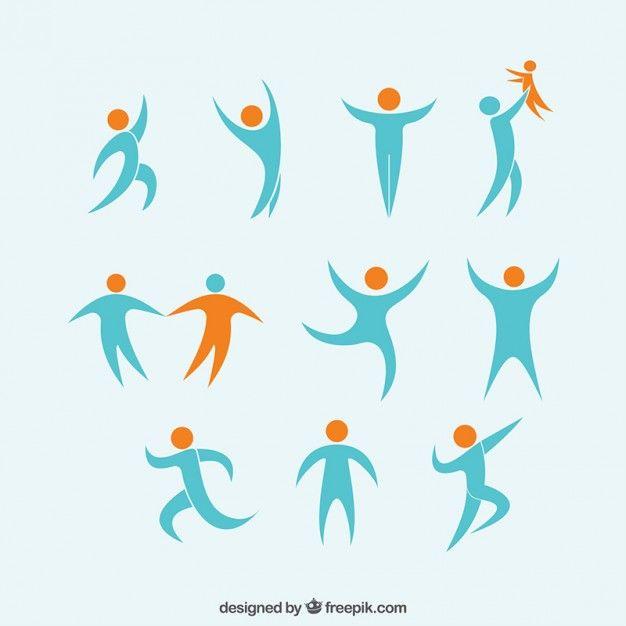 Abstract Person Logo - Abstract people logos Vector | Free Download