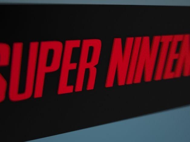 SNES Logo - Super Nintendo (SNES) 3D Logo by ndrs - Thingiverse