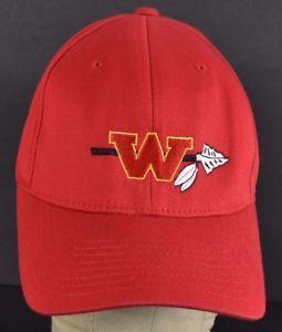 Redskins W Logo - Red Washington Redskins W Logo Embroidered baseball hat cap fitted ...