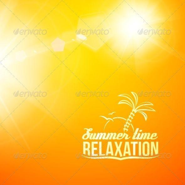 Blurry Yellow and Orange Logo - Blurry Yellow Summer Illustration | Vectors Design | Pinterest ...