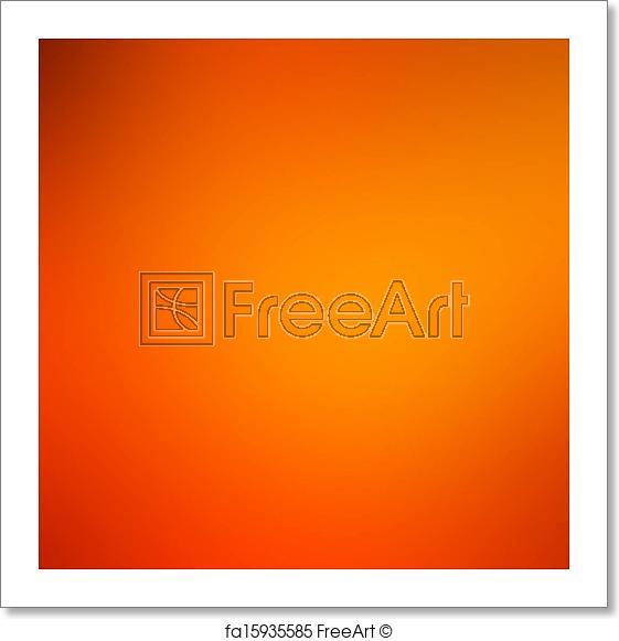 Blurry Yellow and Orange Logo - Free art print of Abstract blurred background, smooth gradient