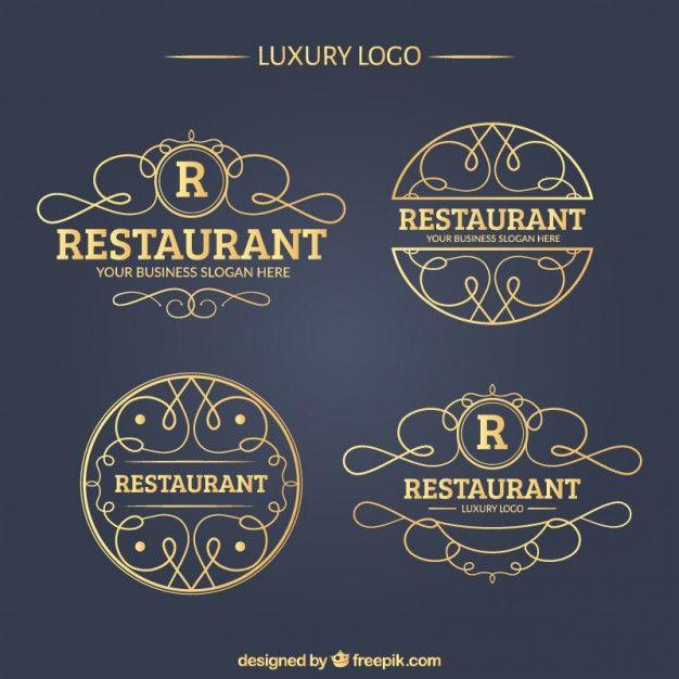 Luxury Food Logo - Luxury restaurant logo collection Vector | Free Download
