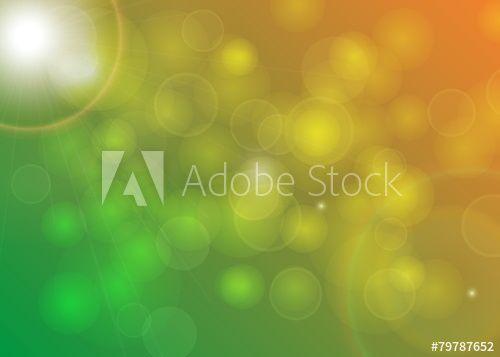 Blurry Yellow and Orange Logo - Blurred Background Green Yellow Orange Bokeh this stock vector