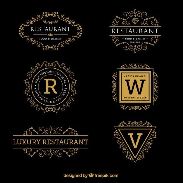 Luxury Food Logo - Luxury ornamental logo templates Vector | Premium Download