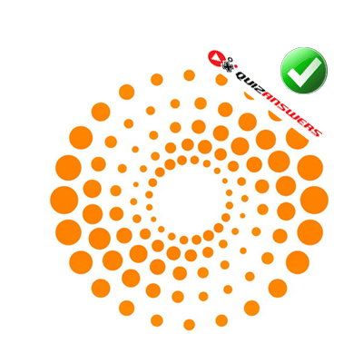 Dots Circle Logo - Orange dots Logos