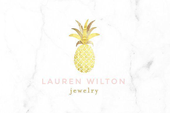 Luxury Food Logo - Luxury Pineapple Gold Logo ~ Logo Templates ~ Creative Market
