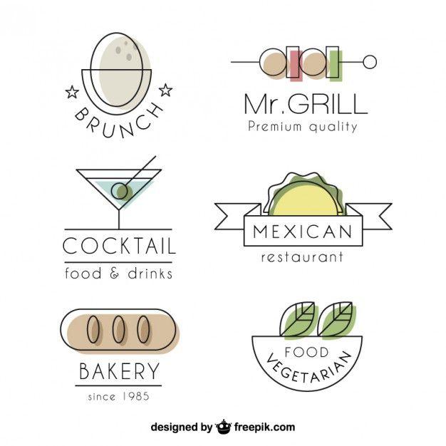 Luxury Food Logo - Luxury restaurant logo collection Vector