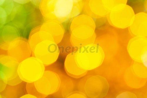 Blurry Yellow and Orange Logo - Blurred yellow green big Christmas lights