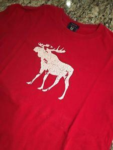 Abercrombie Moose Logo - Abercrombie & Fitch Red Moose Logo Tshirt Size M Medium