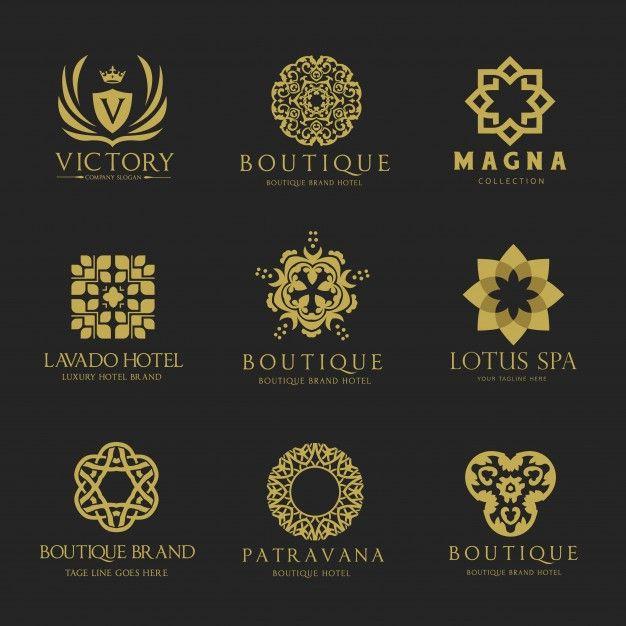 Luxury Food Logo - Crests logo. luxury logo set design for hotel ,real estate ,spa ...
