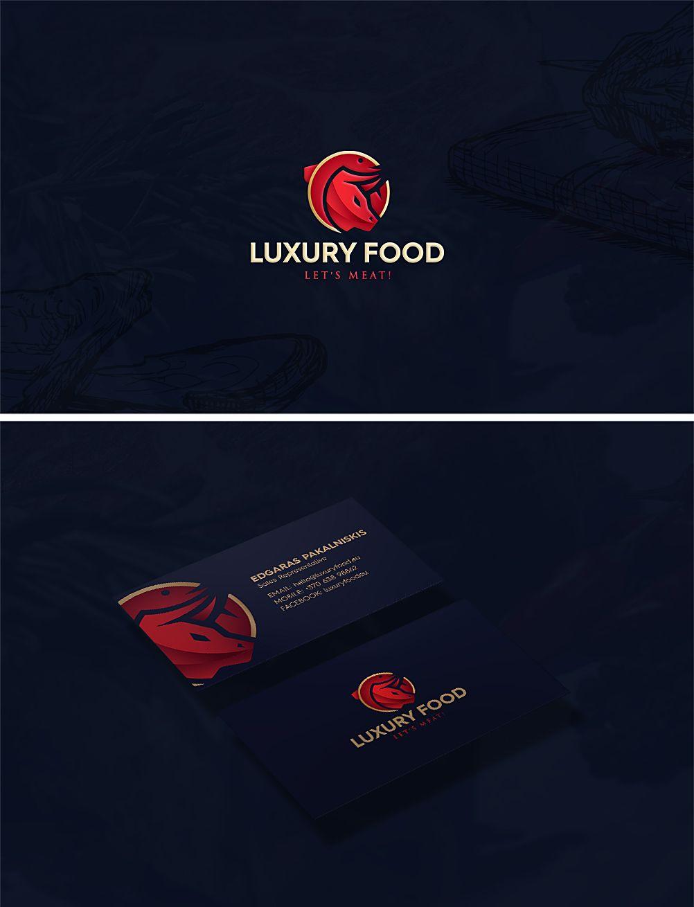 Luxury Food Logo - Luxury Food Logo & Business Card Design | Craft Mark Studio