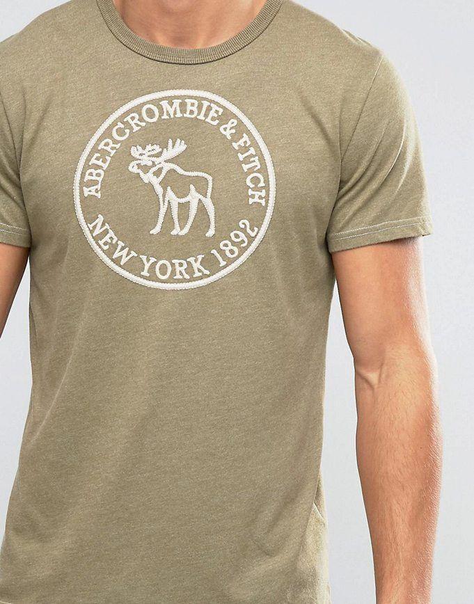 Abercrombie Moose Logo - Special Abercrombie & Fitch Slim T Shirt With Moose Logo In Heavy