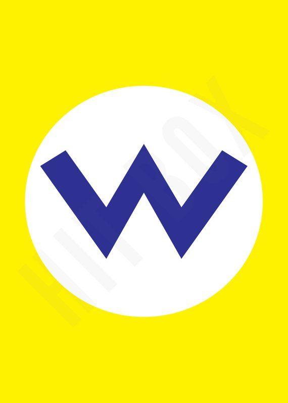 Wario Logo - Wario Logo // Nintendo // Retro Video Game // Super Mario Bros | Etsy