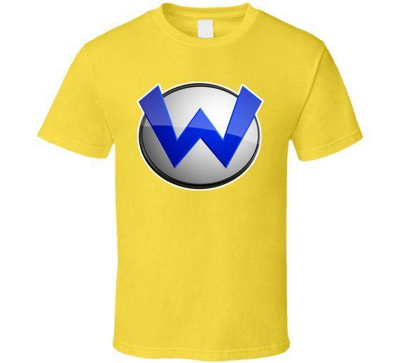 Wario Logo - Super Mario Bros Wario Logo T Shirt | Etsy