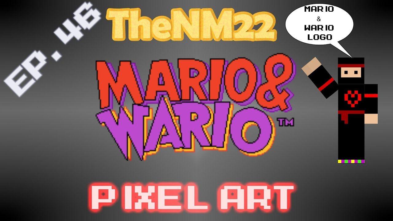 Wario Logo - Mario & Wario Logo in Minecraft - TheNM22 Pixel Art - YouTube
