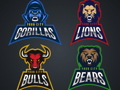 Animal Sports Logo - Free Agressive Animals Sports Logo Vectors by Placeit | Dribbble ...