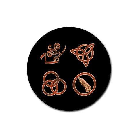 LED Zeppelin Circle Logo - Led Zeppelin Symbols : Coasters (4 Pack)