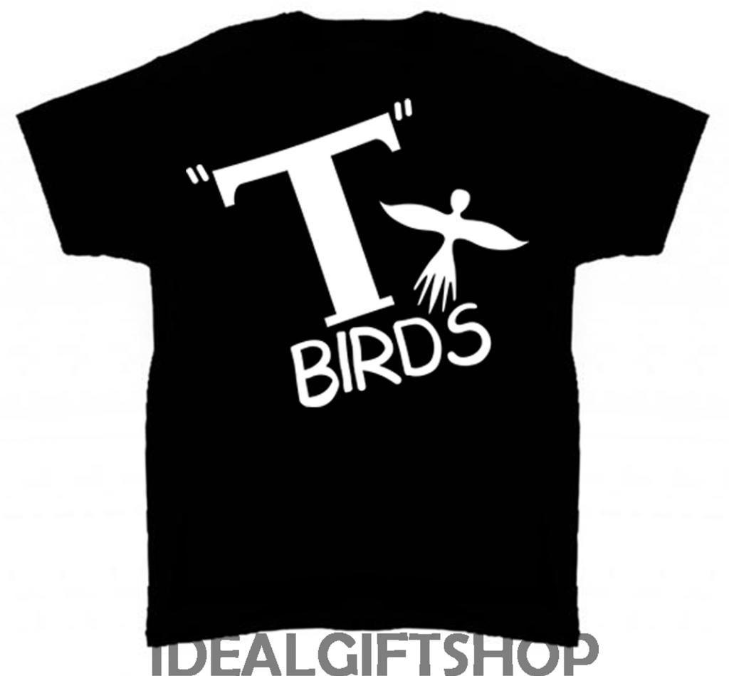 T- Birds Logo - MENS T BIRDS T-SHIRT MOVIE THEMED COTTON TEE LOGO FILM TOP T SHIRT ...